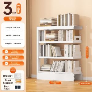 Minimalist Steel Bookshelf for Children at Home