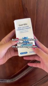Cool Vita Milk Calcium Tablet Kunyah Rasa Susu Tinggi Kalsium - Milk Calcium Chewable