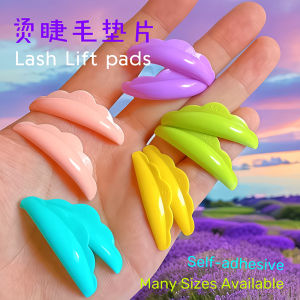 Colorful Cloud Eyelash Curling Pad with Adhesive Keratin Eyelash Treatment Auxiliary Tool Softening Setting Boosting Pad