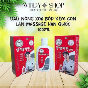 (HỎA TỐC ) 3 hộp  Dầu Nóng Xoa Bóp Đỏ 100ml hàn Quốc Giảm Đau Nhứt Xương Khớp Trật Bong Gân