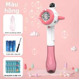 LELEMAO | Máy Tạo Bong Bóng Tự Động Kiểu Máy Bay Không Gian