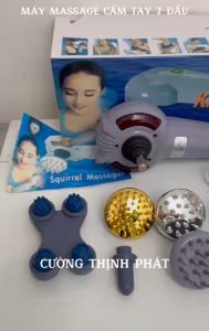 Máy massage cầm tay máy mát xa cầm tay 7 đầu hồng ngoại King Massager