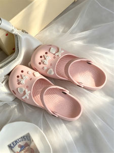 XIXITIAO | Ballet Style Bow Decorative EVA Arch Support Slip-Resistant Summer Mary Jane Clogs
