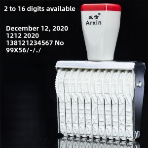 Adjustable Date Digital Roller Stamp Telephone Number Coding Device Large Medium Small Size Price Number Machine Business Supplies