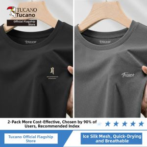 TUCANO | Ice Silk Breathable Quick Dry Summer Short Sleeve Sport T-Shirt Oversize