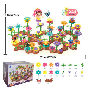 Grow Their Imagination with STEM Educational Flower Garden Building Toy - Perfect Gift for 3-7 Year Old Boys & Girls!