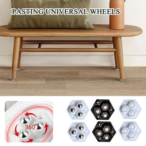 4pcs Stickable Caster Wheel For Legs For Furniture Chair Leg Caps Universal Movable Wheel For Furniture Legs Furniture Casters