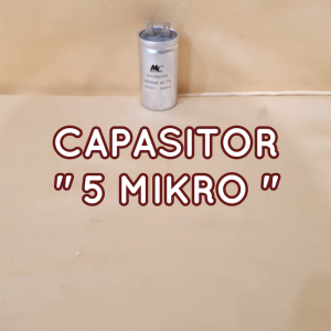 C5MC KAPASITOR 5 MIKRO / CAPASITOR MESIN CUCI 5UF ALUMINIUM MEREK MC