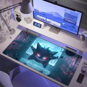 Bandai | Pokemon Charmander Gaming Mouse Pad Large Desk Mat 2MM Stitched Edge Non Slip Rubber Base Keyboard Pad Office Laptop Table Decor