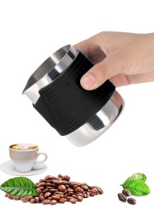 1pc Milk Frothing Pitcher with Silicone Case 350ml Stainless Steel Milk Steamer Jug With Eagle Spout Espresso Pitcher