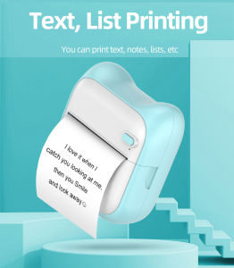 Easygoing COD Mini Pocket Wireless BT Thermal Printer Picture Photo Label Memo Receipt Paper Portable Bluetooth Printer