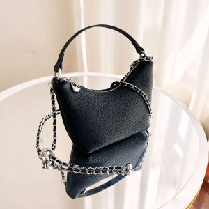 Top Layer Cowhide Womens Bag 2025 New High-End Chain Crossbody Bag Small Handbag Trendy Single Shoulder Crossbody Bag