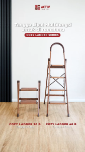 Cubic Tangga Lipat Dapur Portable / Tangga Alumunium 2 Step - Activ COZY LADDER 20 B