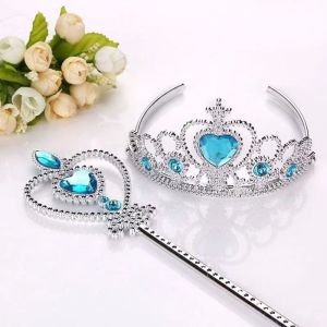 Phụ Kiện Tiệc Elsa Princess Ice Queen Crown Magic Wand Princess Dress Decorations Party Performance Costumes And Accessories