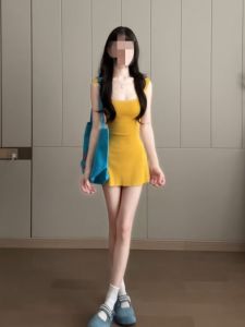 CHANGTONG | Unique Waist-Slim Fitting Small-Size Summer Cami Dress