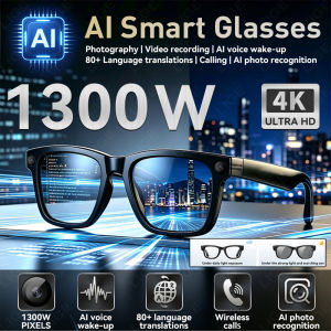 LIGE | Kính Thông Minh LIGE 2026 Với Camera 4K HD 1300W Chức Năng Dịch Thuật AI Âm Thanh Vòm 3D Chức Năng Gọi Bluetooth Và Khả Năng Chống Nắng