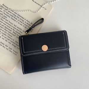 Ví Da Ngắn Phong Cách Retro Hoa Trà Thiết Kế Tươi Mới Cho Nữ Sinh Ví Đựng Tiền Xu Đa Chức Năng Ví Đựng Thẻ Ví Da Ngắn