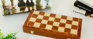 45cm Top Grade Wooden Folding Big Chess Set Traditional Classic Handwork Solid Wood Pieces Walnut Chessboard Children Gift Board Game 🔥พร้อมส่ง🔥หมากรุกชุดด้านบนไม้พับขนาดใหญ่แบบดั้งเดิมทำด้วย