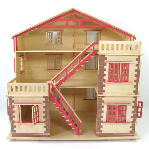 Handmade Wooden DIY 3D House Adult Puzzle Large Assembly Small House Building Model Toy Dreamy Villa Static Model Toy