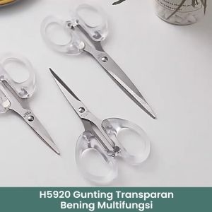 Zaman Now - Gunting Transparan Bening Multifungsi / Gunting Transparan / Gunting Kertas Transparan Pemotong Kertas Scrapbooking
