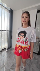 เสื้อพิมพ์ลาย เสื้อกีฬา ลายโก๋แก่ถั่วอบรสกะทิ งานจริงสวยสีสดคมชัดหนา145g นุ่มลื่นใส่สบายประกันคุณภาพ