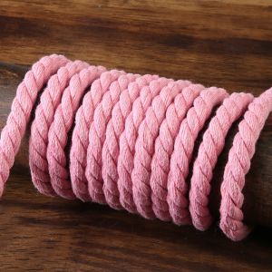 Handcrafted Three-Strand Hemp Cotton Rope Durable White Binding Rope for Air Conditioning Water Pipe DIY Sewing Crafts Materials