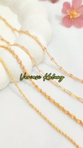 Nice Jewelry Kalung dewasa polos tanpa liontin kalung wanita perhiasan lapis emas gold KL 150