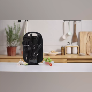 ListonX [ใหม่]ชุดมีดทำครัวคุณภาพพรีเมียม รุ่น Easy Stand (7ชิ้น) | Easy Stand Kitchen Knife Set (7-Piece) | ดีไซน์หรูหรา คุณภาพพรีเมียม ใช้งานสะดวก ครบทุกความต้องการในครัว