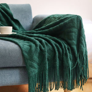 Nordic Style Knitted Sofa Blanket Office Nap Blanket Couch Cover Cloth Nordic Design Home Decorative Cushion Cover