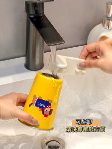 Dopamine Toothbrush Holder Wall Mounted Magnetic Suspension Tooth Cup Rack Bathroom Storage Organizer No Brand Registered Trademark