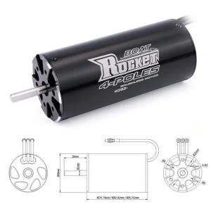 SURPASS HOBBY | Động Cơ Không Chổi Than Không Cảm Biến Chống Nước ROCKET-RC 3680 Dành Cho Thuyền RC 1500KV 1250KV 1100KV 880KV Trục 5.0mm Thích Hợp Cho Thuyền RC 800-1000mm