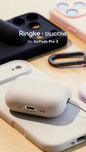 RINGKE® SILICONE Case Compatible with AirPods Pro 3 SoftFeel Liquid Silicone Shockproof Flexible Matte Thin Full Protect