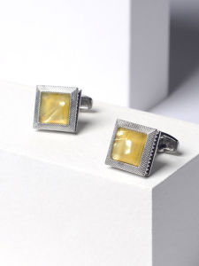 Gold Zircon Silver Edge French Shirt Cufflinks Cufflink Business Men Cufflinks Cufflink Cufflinks Men and Women