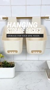 Multipurpose Hanging Basket Organizer Wall Mounted Storage Holder Space Saving for Pantry Wardrobe Living Room Bathroom