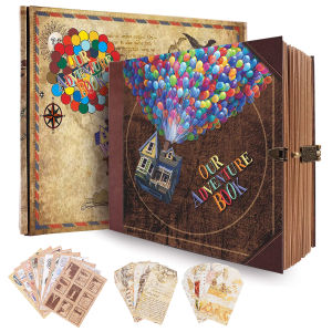 146 Page Scrapbook Our Adventure Book Retro Kraft Album  DIY Handmade Photo Album Anniversary Wedding Memory Valentines Day Gift