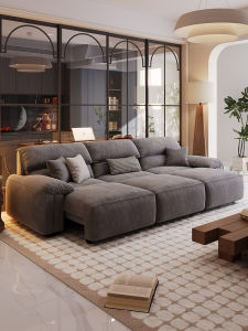 Electric Functional Sofa Living Room 2025 New Model Reclining Adjustable Fabric Sofa Bed One-Two Use Government Subsidy