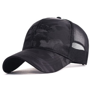 Non-Fading Baseball Cap Mens Summer New Mesh Breathable Fashion Quick Dry Casual Duckbill Hat Sunshade Cap Polyester Fiber