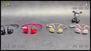 Disney QS-Q2 Bluetooth Earphones Wireless Hanging Air Conduction Headphones Ear Sports Running Cycling Waterproof Sweatproof Long Battery Life Bone Conduction Earphones