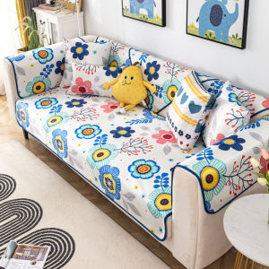 Ice Silk Sofa Cushion Summer Summer Mat Cooling Rattan Cushion Non Slip Nordic Simple Cool Pad Cover Towel Customization