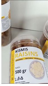 Kismis Arab Asli 1 Kg Golden Raisin Jumbo Kemasan Toples Food Grade