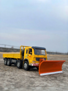 JINGBANG | Mô Hình Xe Tải Đổ Đất Xe Ủi Xe Đẩy Tuyết Hợp Kim 1/50