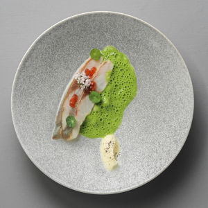 Retro Style Western Ceramic Bowl Creative Restaurant Commercial Use Dinnerware Plate Matte Glaze Soup Plate 10 Inch Handmade