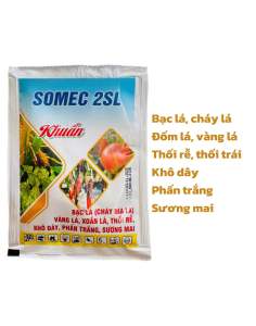 SOMEC 2SL diệt khuẩn gói 30ml phòng trừ bạc lá vàng lá xoắn lá thối rễ sương mai thán thư trên cây trồng