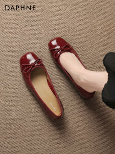 Daphne | Giày Dẹp Elegent Màu Đỏ Kiểu Mary Jane Cho Đám Cưới