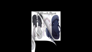 EARTH WALK SLIPPERS FLIP FLOPS PLAIN COLORS