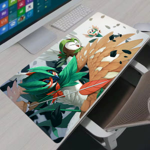 Bandai | Mouse Pad Large Gamer Anime Pokemon Rowlet Desk Mat Laptop Office PC Cabinet Mousepad XXL Gaming Accessories Keyboard Carpet