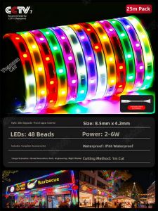 YUANMUXUAN | New Color-changing Flow Light Strip Outdoor Waterproof Super Bright