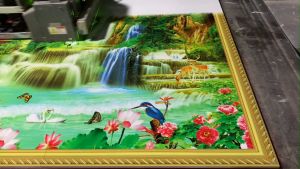 Gạch tranh họa tiết hoa hướng dương