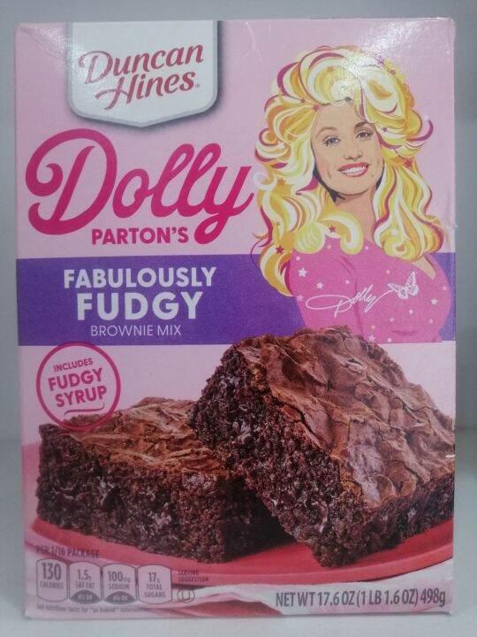 Duncan Hines Dolly Parton's Fabulously Fudgy Brownie Mix, 17.6 oz ...