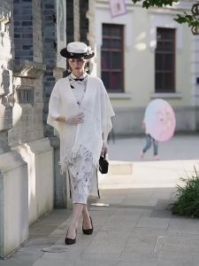 Chinese Style Tassel Wrap For Qipao Extra-long Crochet Lace